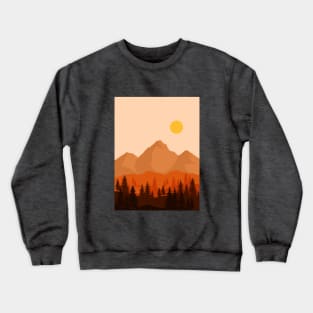 Sunset Mountains Crewneck Sweatshirt